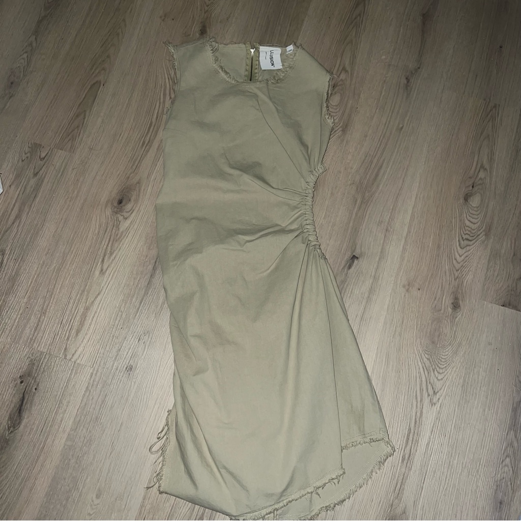 Collusion Sleeveless Mini Dress Size 12 Cut-Out Tie Sides, 100% Cotton